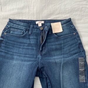 LC Lauren Conrad Women's Skinny Jeans - Dark Blue